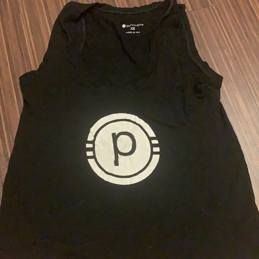 Pure Barre black muscle tank